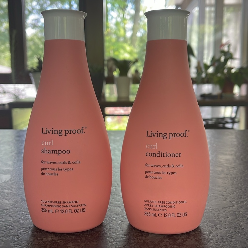 Living Proof Curl Shampoo & Conditioner wavy, curly, coily hair 12 oz each